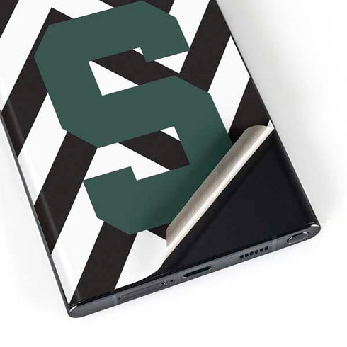 Michigan State University Spartans S Chevron Galaxy Skins